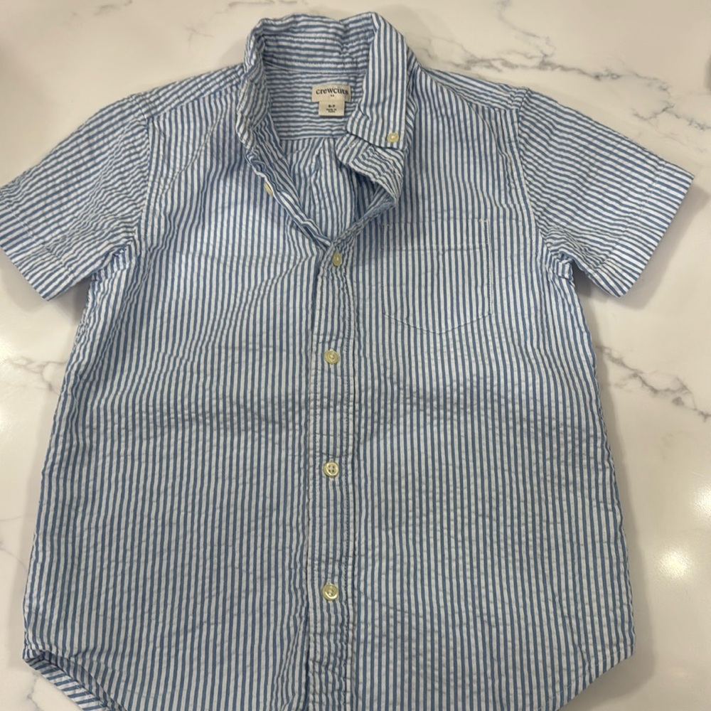 Seersucker Button Down Shirt